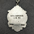 Around 1920 British Antique Pure Silver (925 Silver) Albert Chain 37g Medal Fob